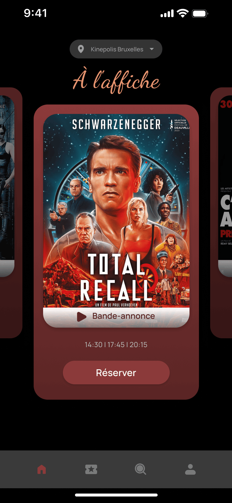Écran 1 — App Cinéma