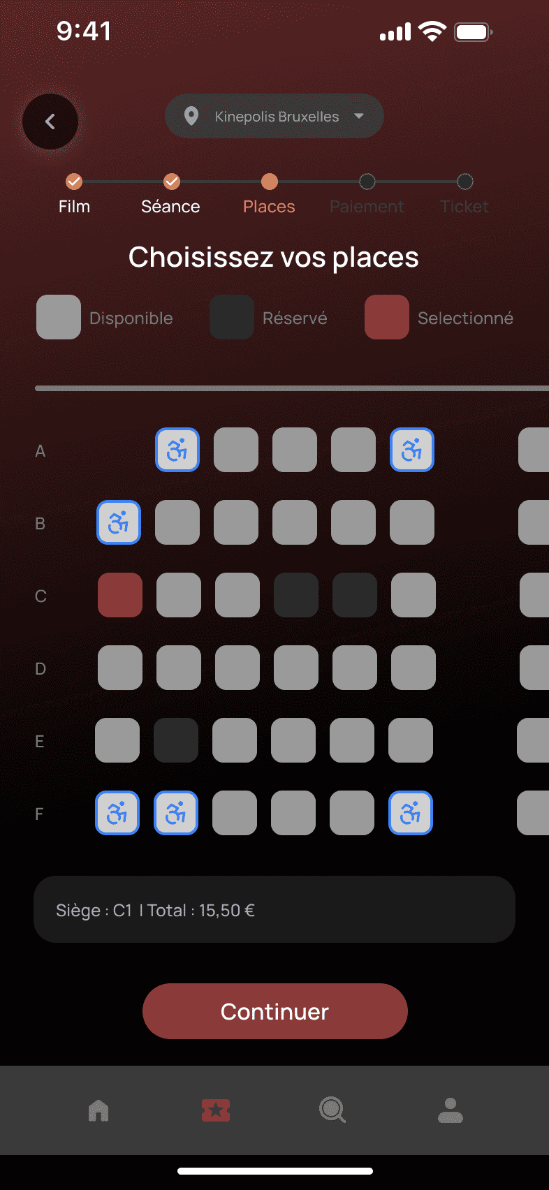 Écran 4 — App Cinéma