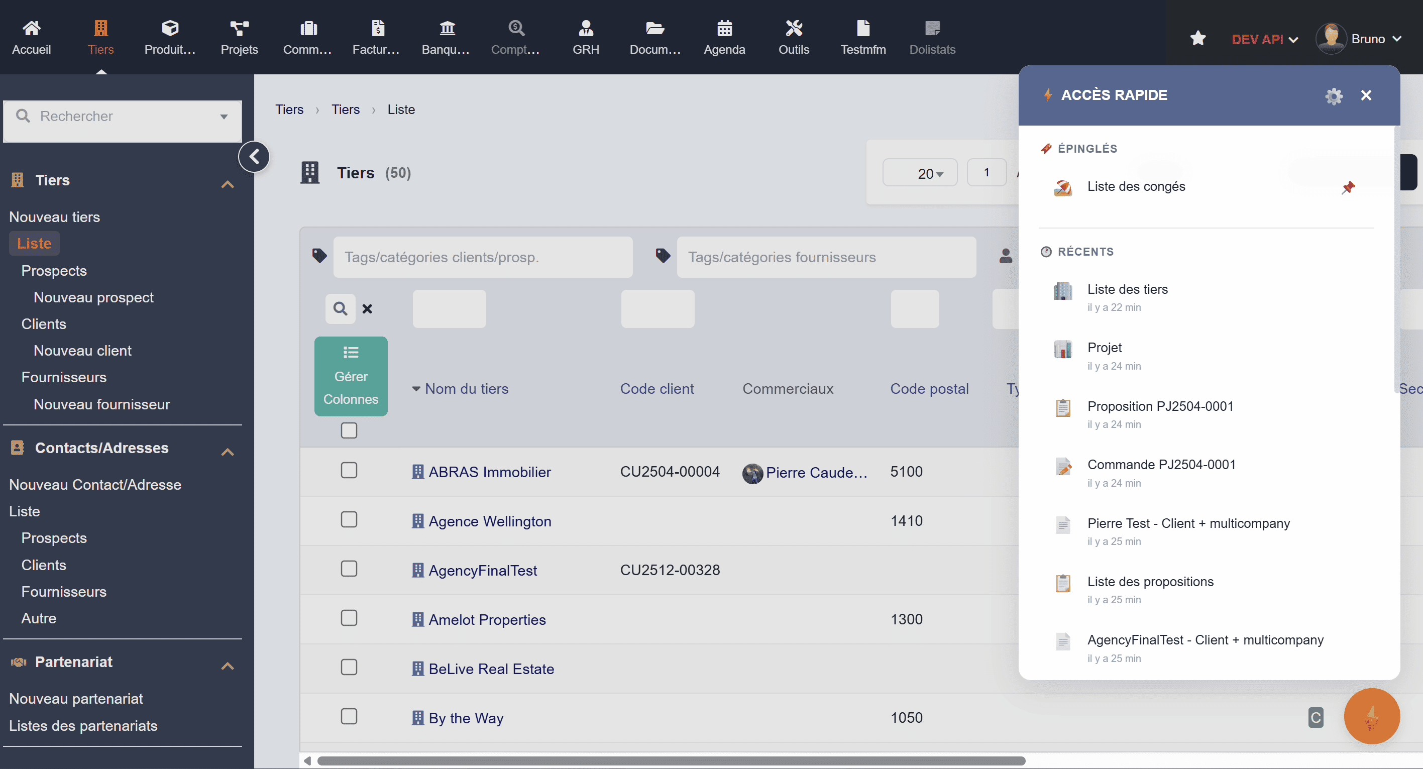 Refonte UX/UI Dolibarr ERP